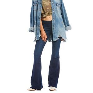 Free People Gummy Flared Pull On Jeans